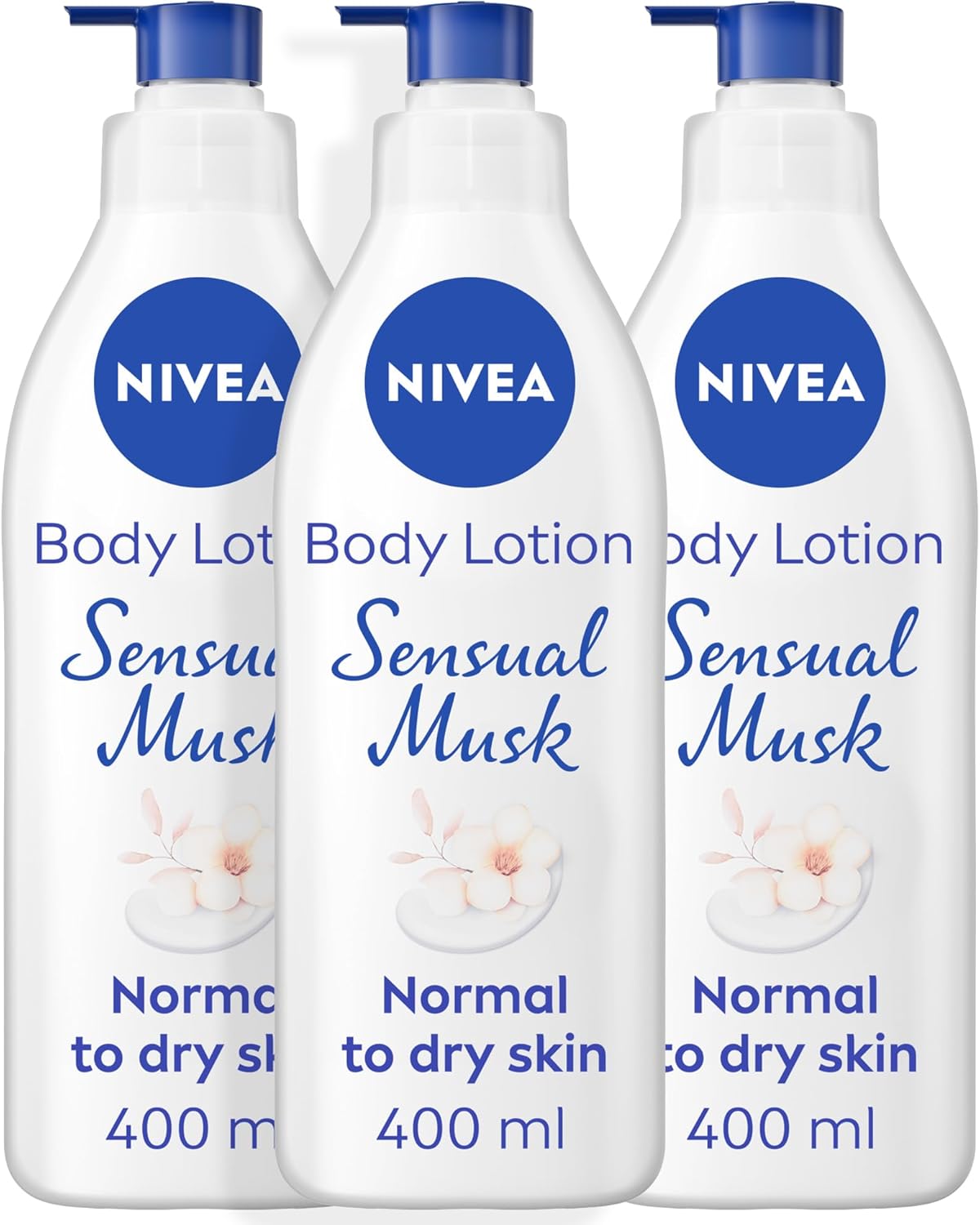 Nivea Body Lotion For Normal To Dry Skin Sensual Musk 3 Pack Of 400 ml